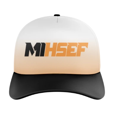 Sublimated 5 Panel Curved Bill Cap preview, front