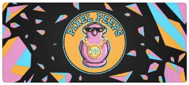 XL Peeps Mousepad (Alt Logo) preview, front