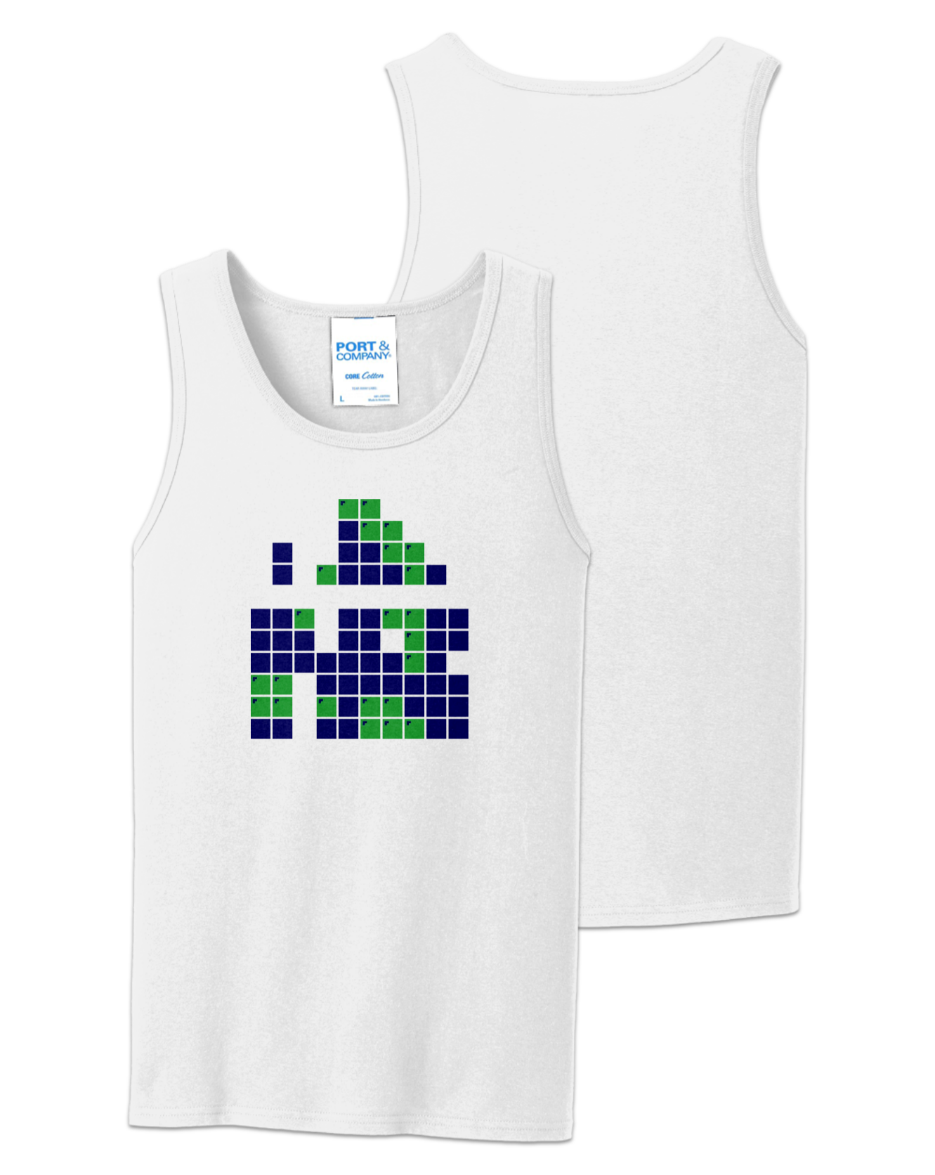 Rendered product preview, stack