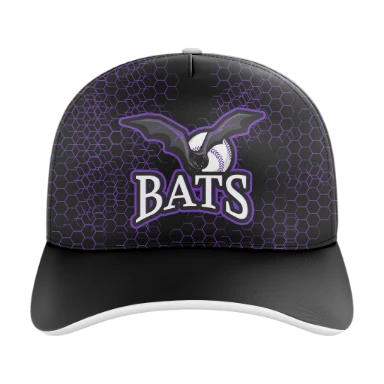 Sublimated 5 Panel Curved Bill Cap preview, front