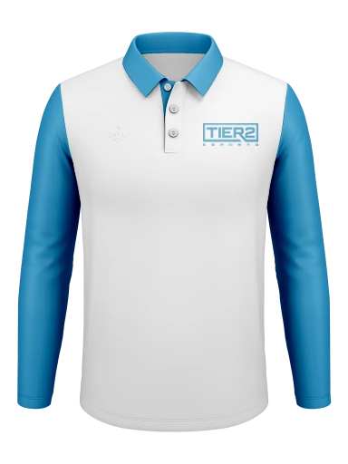 Tier 2 Team Store Men's Long Sleeve Polo preview, front