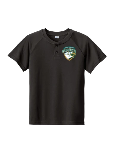 Youth PosiCharge Competitor 2-Button Henley preview, front