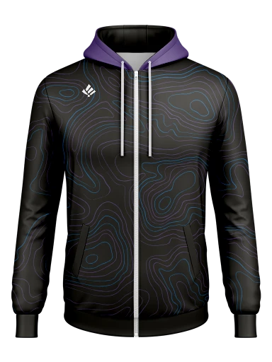 Waves Zipped Hoodie preview, front