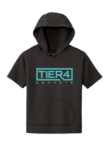 Tier 4 Fan Store Youth Sport-Wick Fleece Short Sleeve Hooded Pullover preview, front