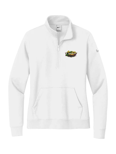 LASEF Nike Women's Club Fleece Sleeve Swoosh 1/2-Zip preview, front