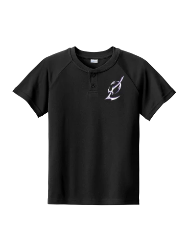 Sport-Tek Youth PosiCharge Competitor 2-Button Henley preview, front