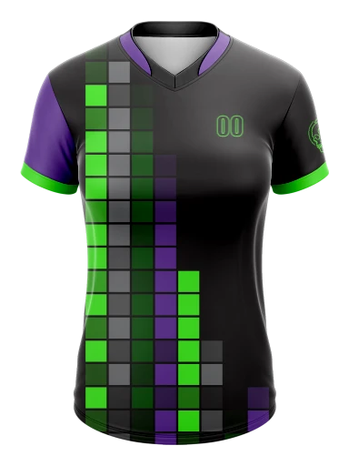 Custom Female Dual Neck Esports Jersey preview, front