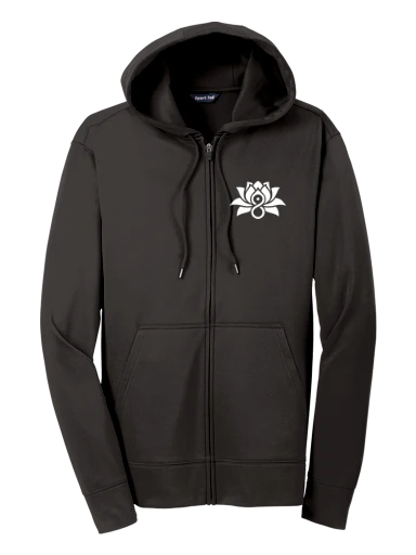 Sport-Tek Sport-Wick Fleece Full-Zip Hooded Jacket preview, front
