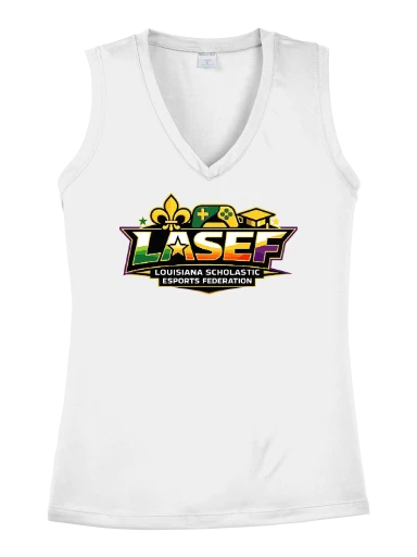 LASEF Women's Sleeveless PosiCharge Competitor V-Neck Tee preview, front