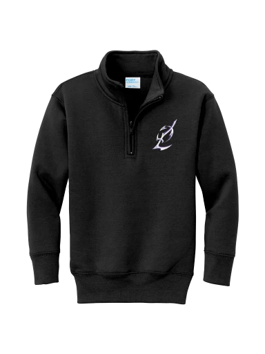Youth Core Fleece 1/4-Zip Pullover Sweatshirt preview, front