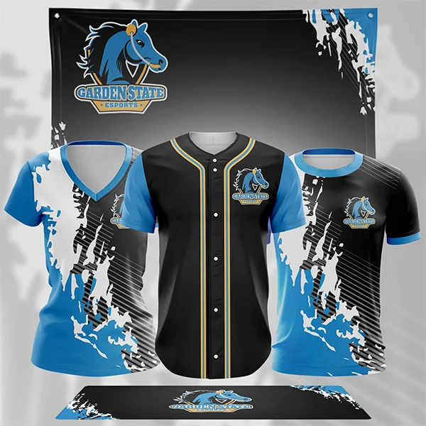 E-Sports Jersey Design Black and neon effect - imgecart