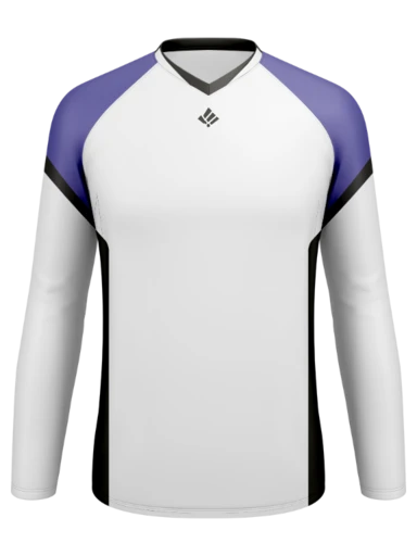 Men's Raglan Split Collar Long Sleeve