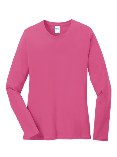 Port & Company Women's Long Sleeve Core Cotton Tee