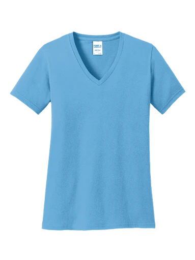 Port & Company Core Cotton V-Neck Tee