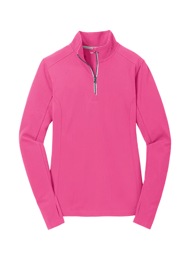 Sport-Tek Women's Sport-Wick Textured 1/4-Zip Pullover